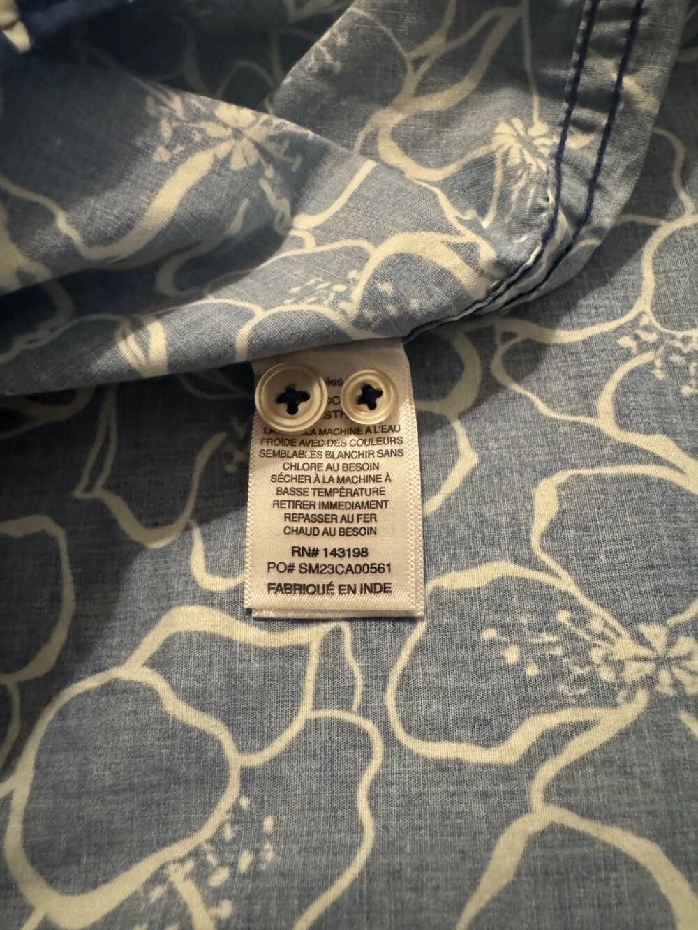 Chubbies Summer Print Shirt Blue – Casual Button Up – Size L - Picture 5 of 6
